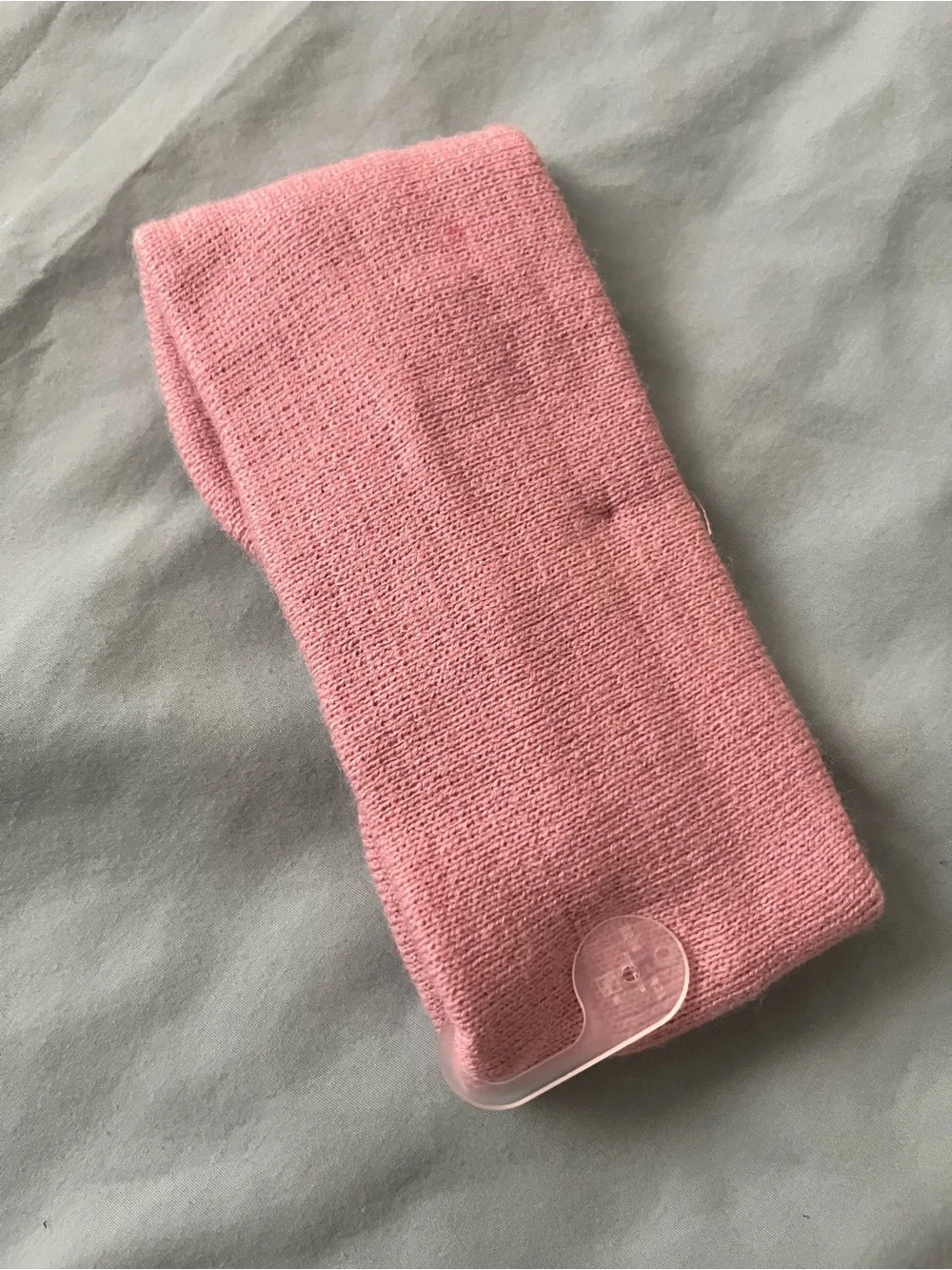 Time and Tru Girls Dusty Pink Knit Bow Headwrap